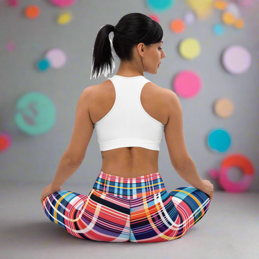 Inspired By DREAMZzz neon plaid Leggings