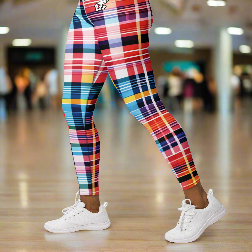 Inspired By DREAMZzz neon plaid Leggings