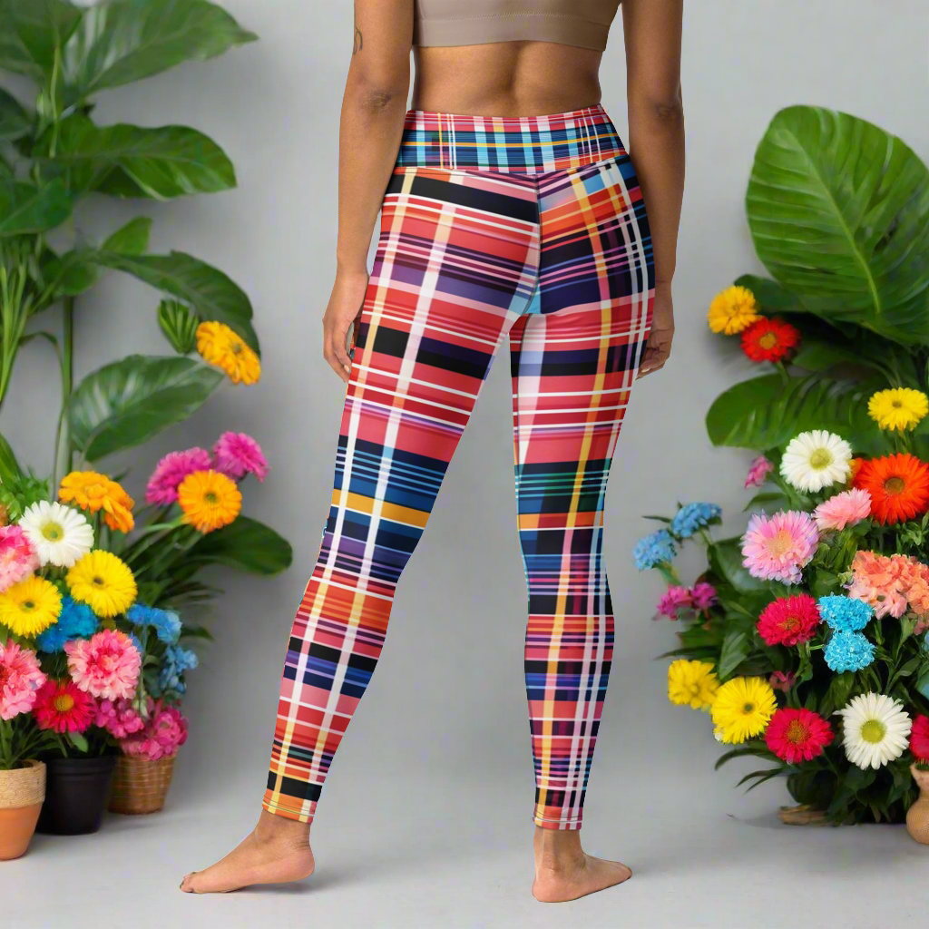 Inspired By DREAMZzz neon plaid Leggings