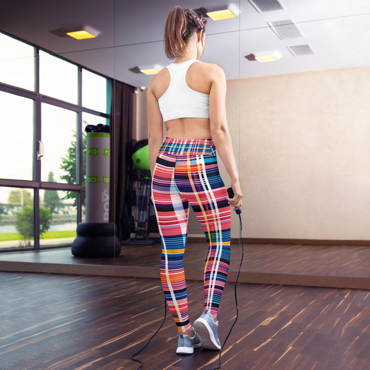 Inspired By DREAMZzz neon plaid Leggings