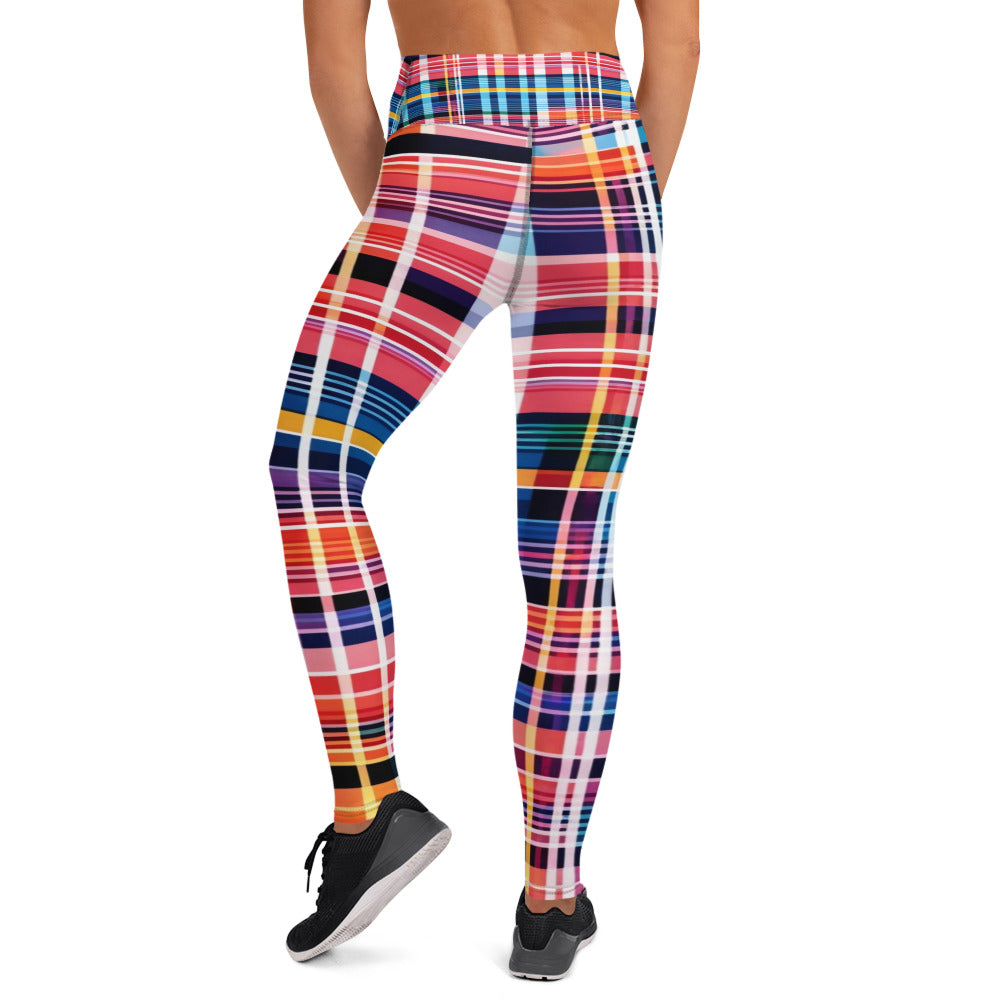 Inspired By DREAMZzz neon plaid Leggings