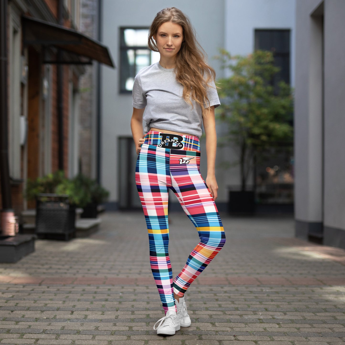 Inspired By DREAMZzz neon plaid Leggings