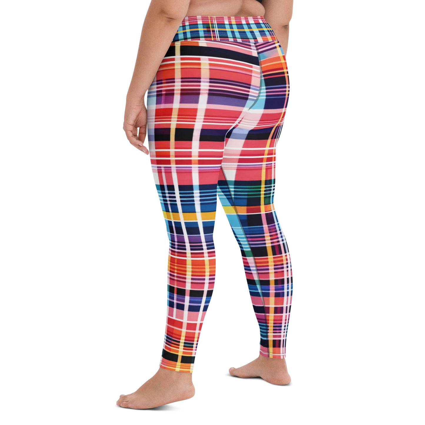 Inspired By DREAMZzz neon plaid Leggings