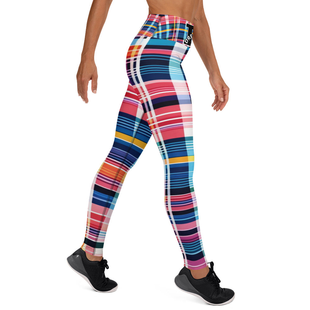 Inspired By DREAMZzz neon plaid Leggings