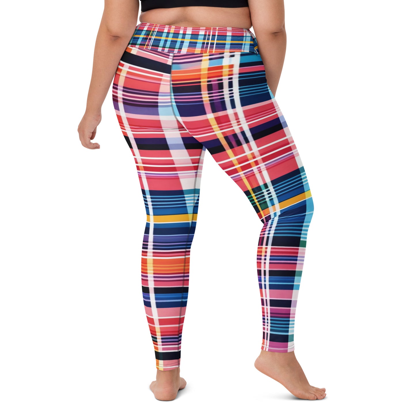 Inspired By DREAMZzz neon plaid Leggings