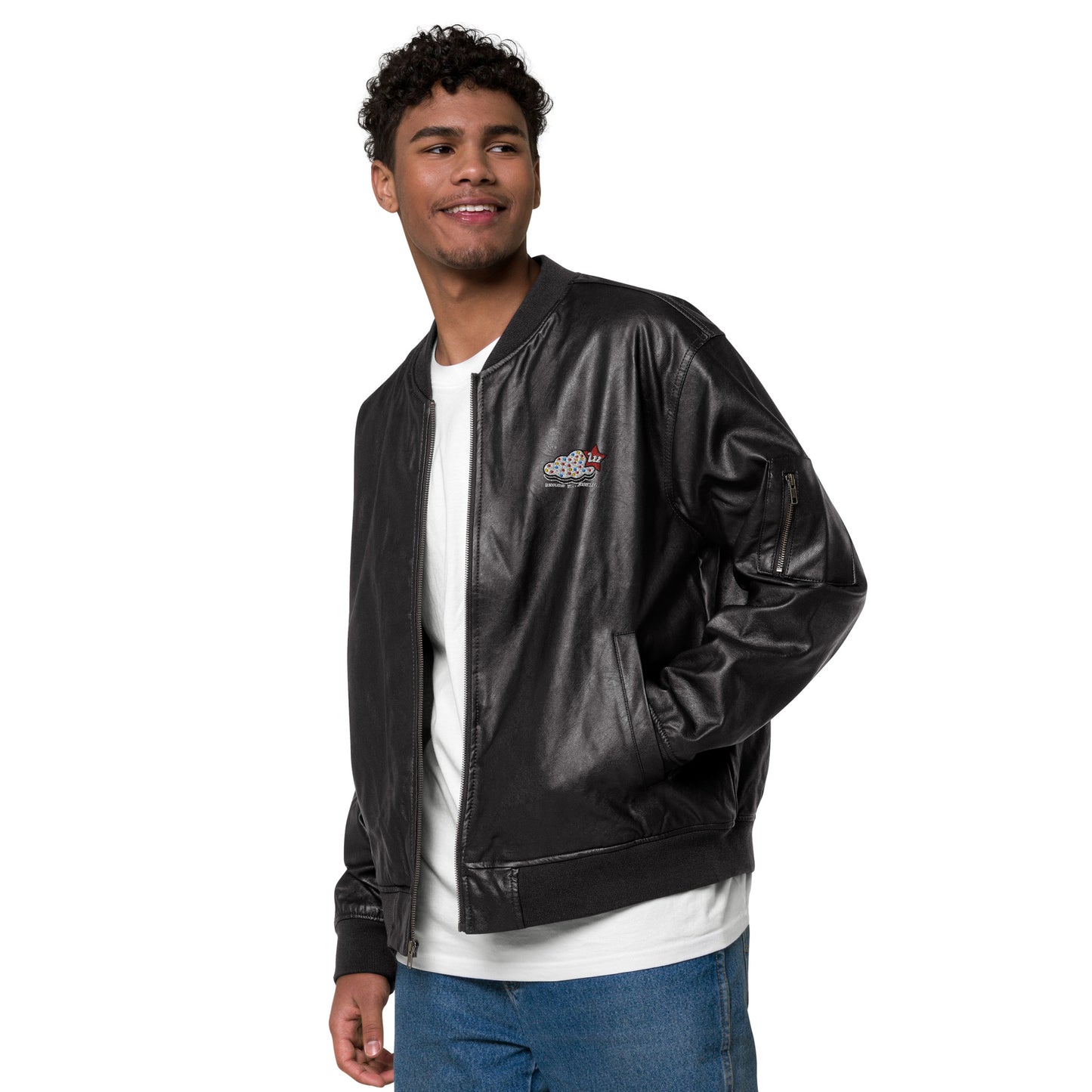 Inspired By DREAMZzz Leather Bomber Jacket