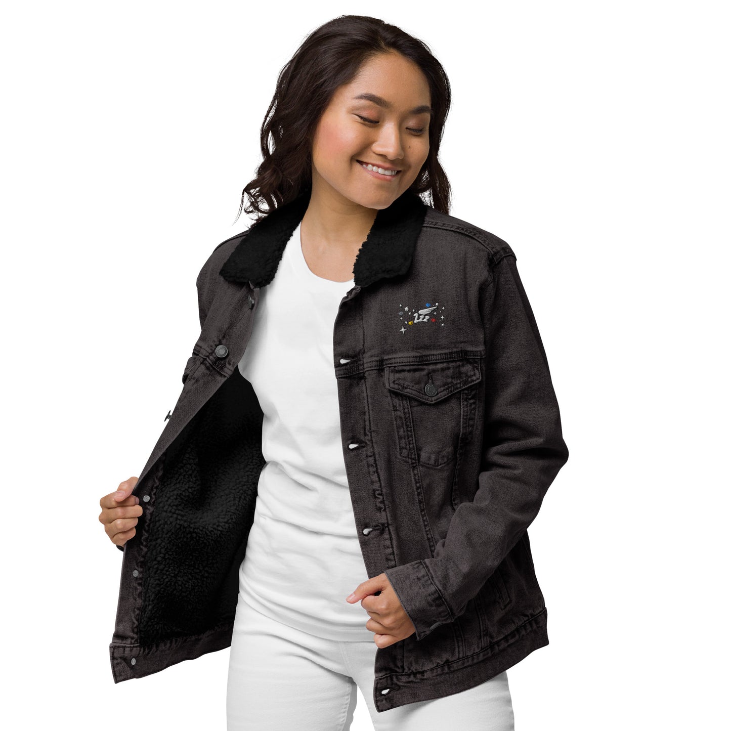 Inspired By DREAMZzz Unisex denim sherpa jacket