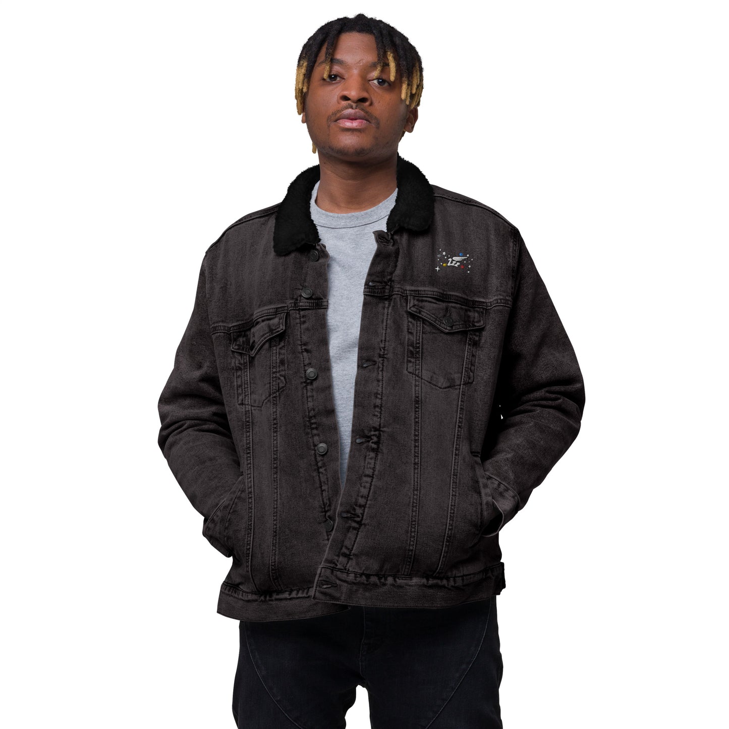 Inspired By DREAMZzz Unisex denim sherpa jacket