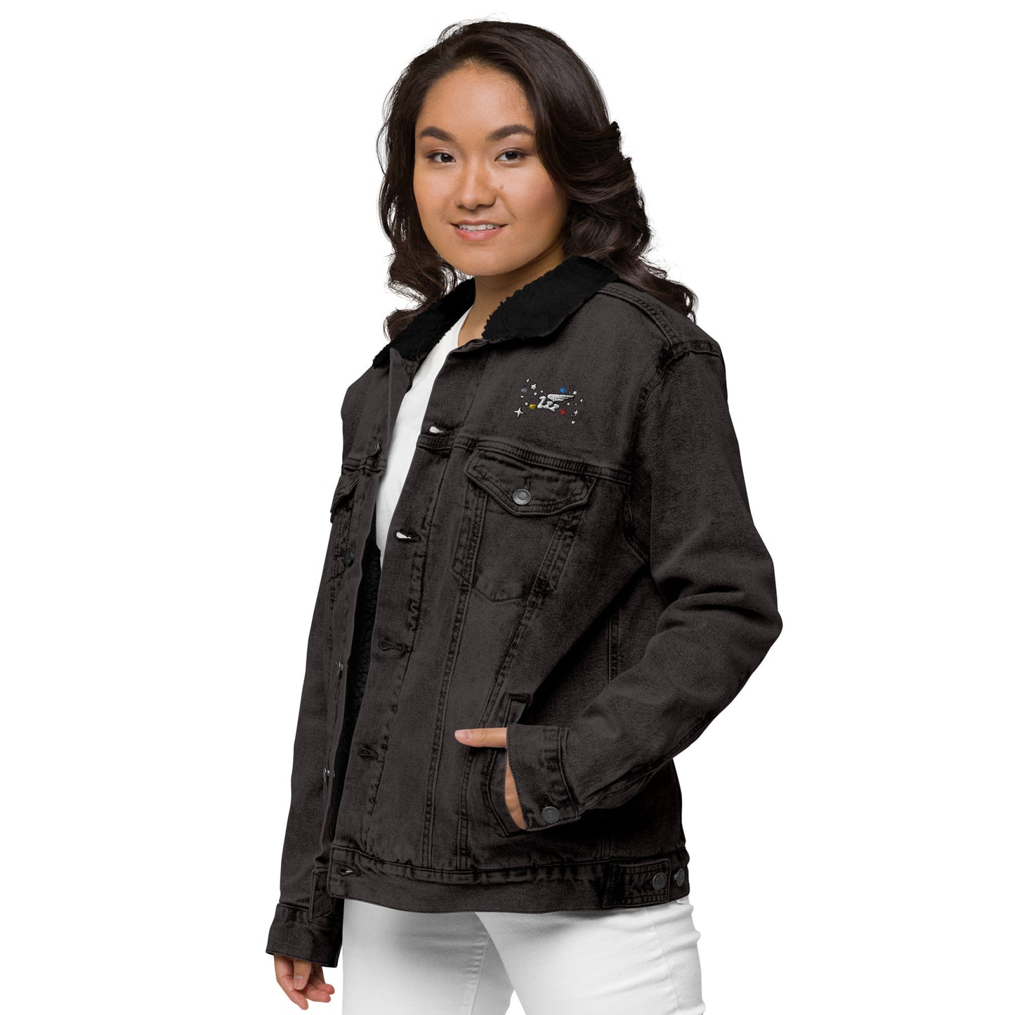 Inspired By DREAMZzz Unisex denim sherpa jacket