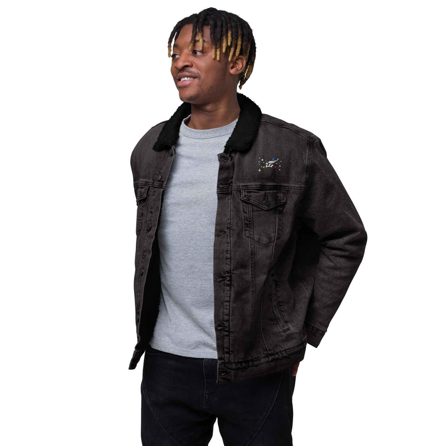 Inspired By DREAMZzz Unisex denim sherpa jacket