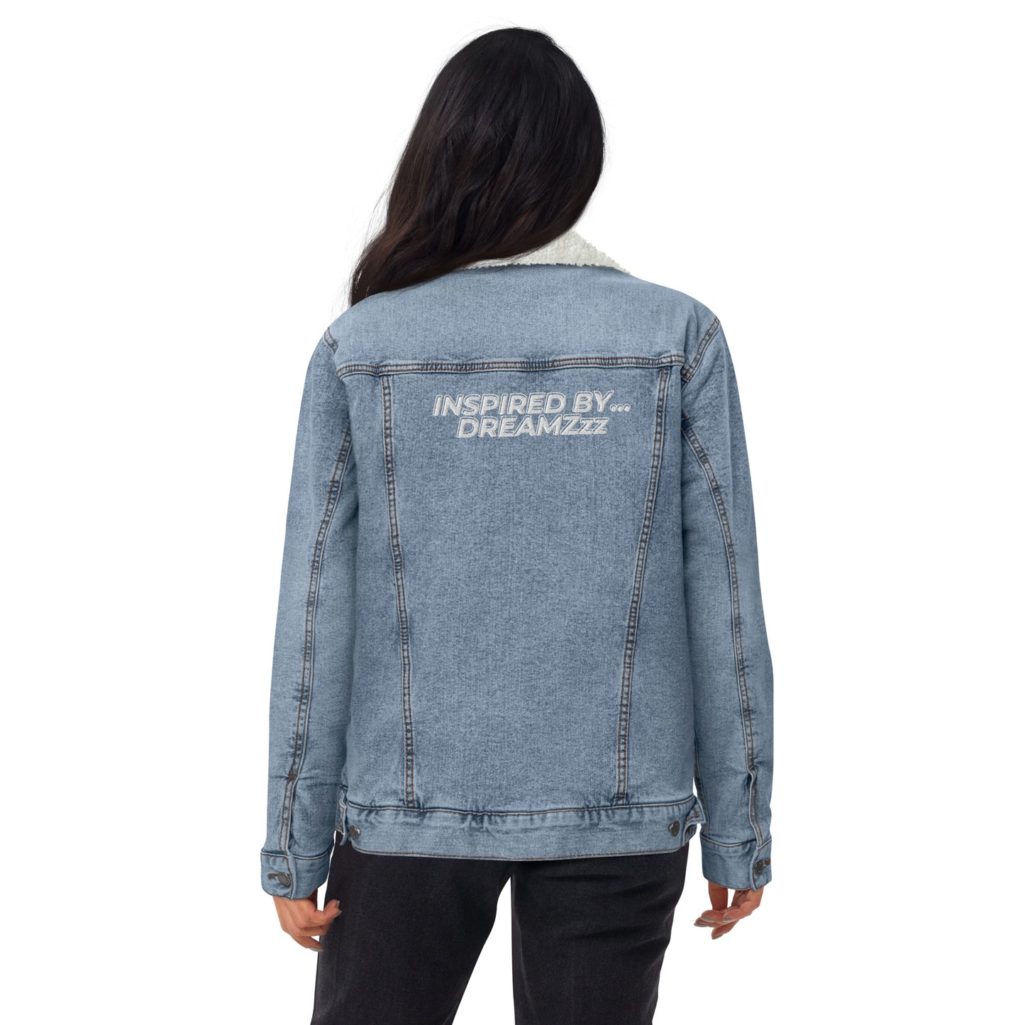 Inspired By DREAMZzz Unisex denim sherpa jacket