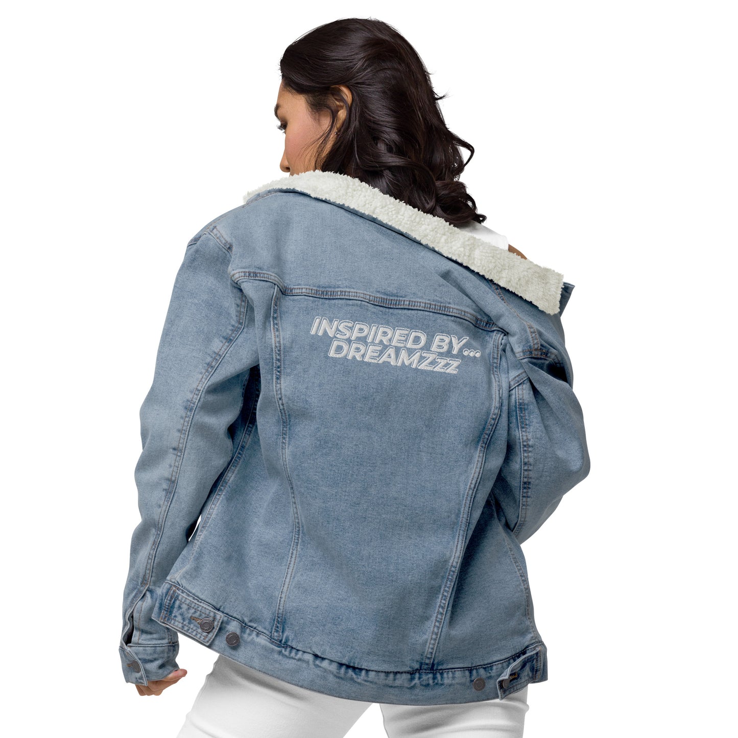 Inspired By DREAMZzz Unisex denim sherpa jacket