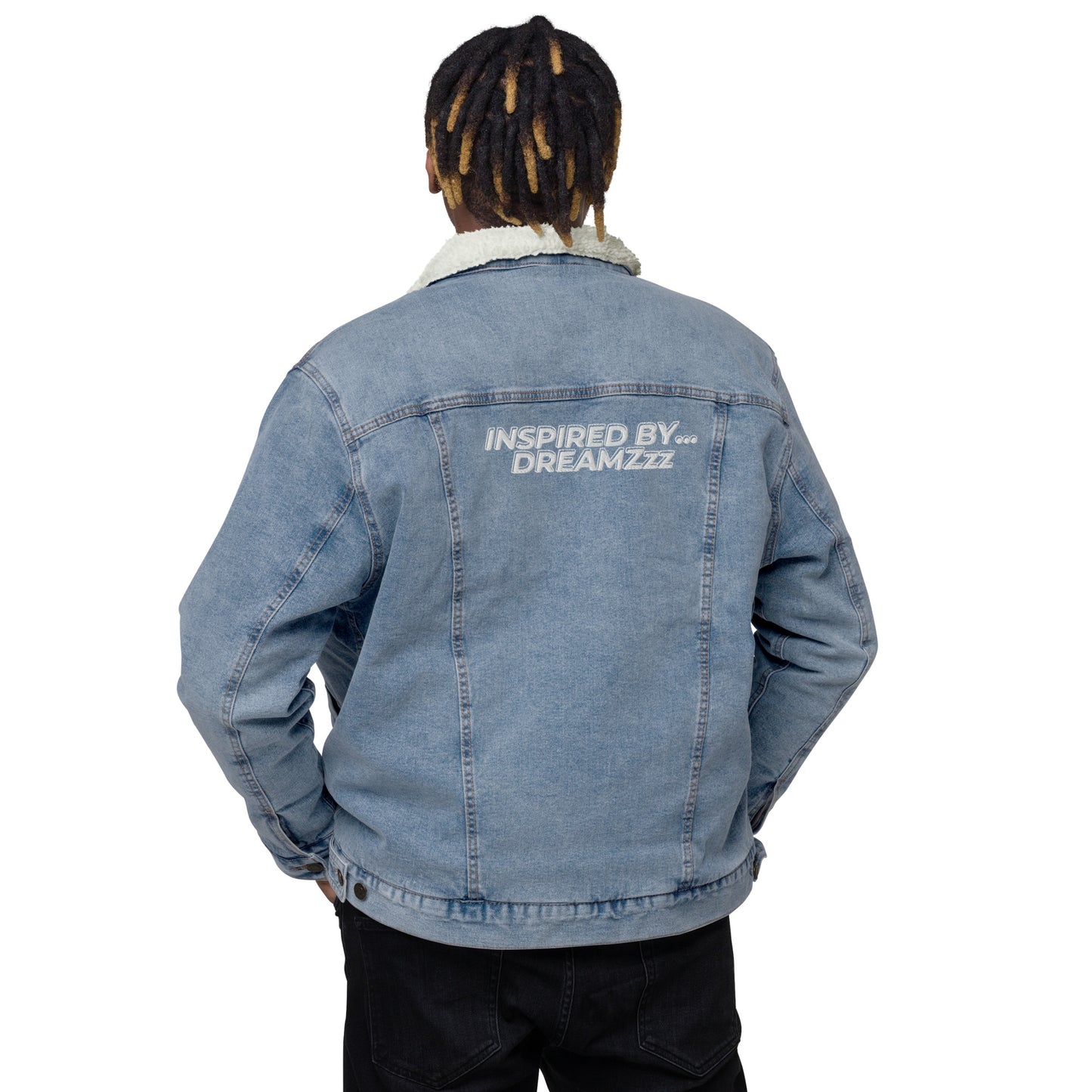 Inspired By DREAMZzz Unisex denim sherpa jacket