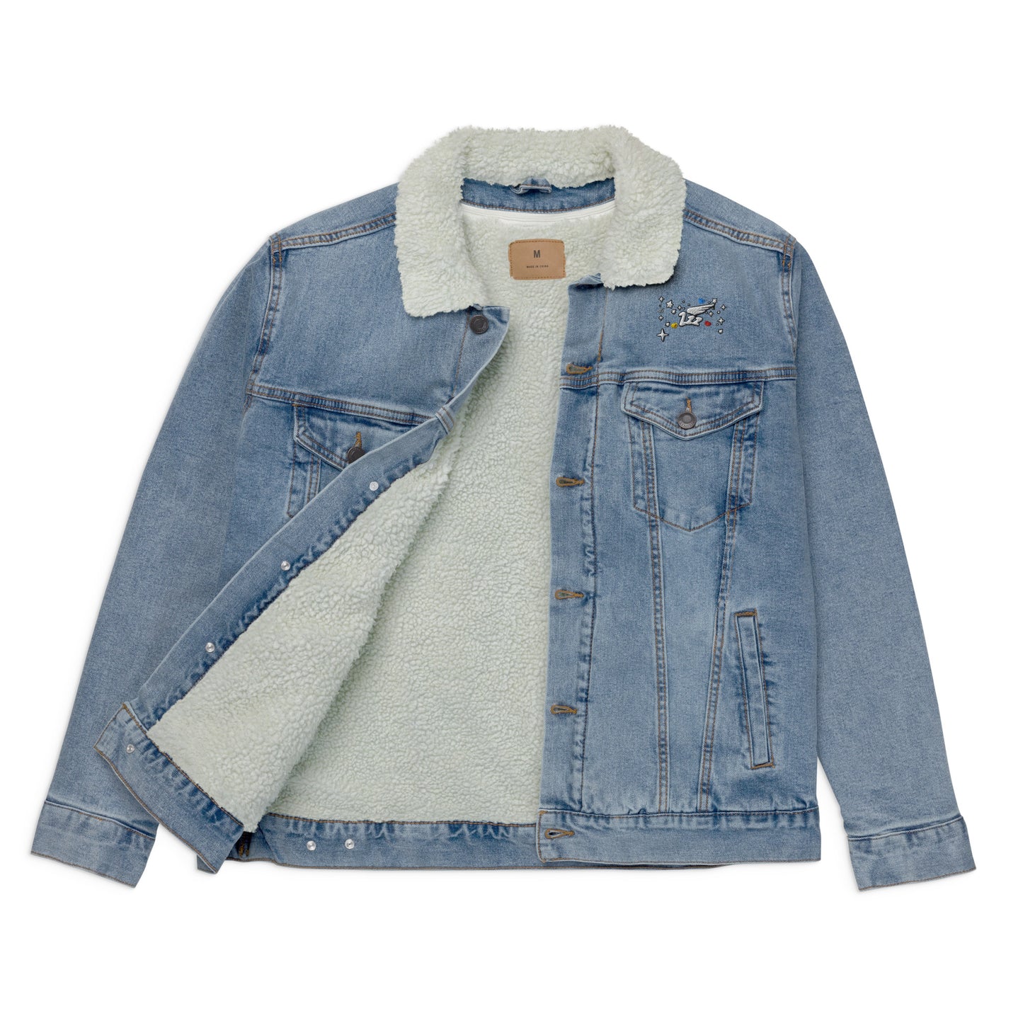 Inspired By DREAMZzz Unisex denim sherpa jacket