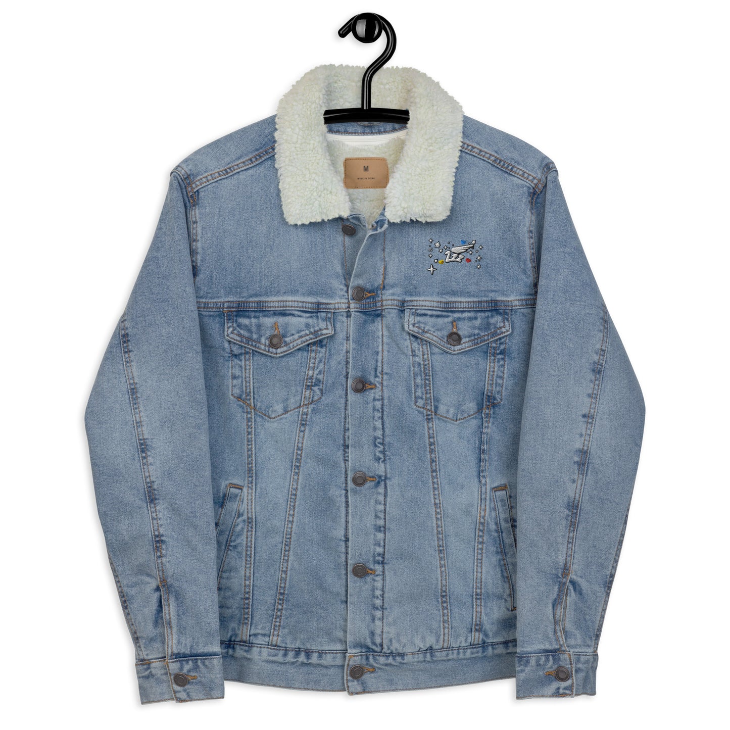 Inspired By DREAMZzz Unisex denim sherpa jacket