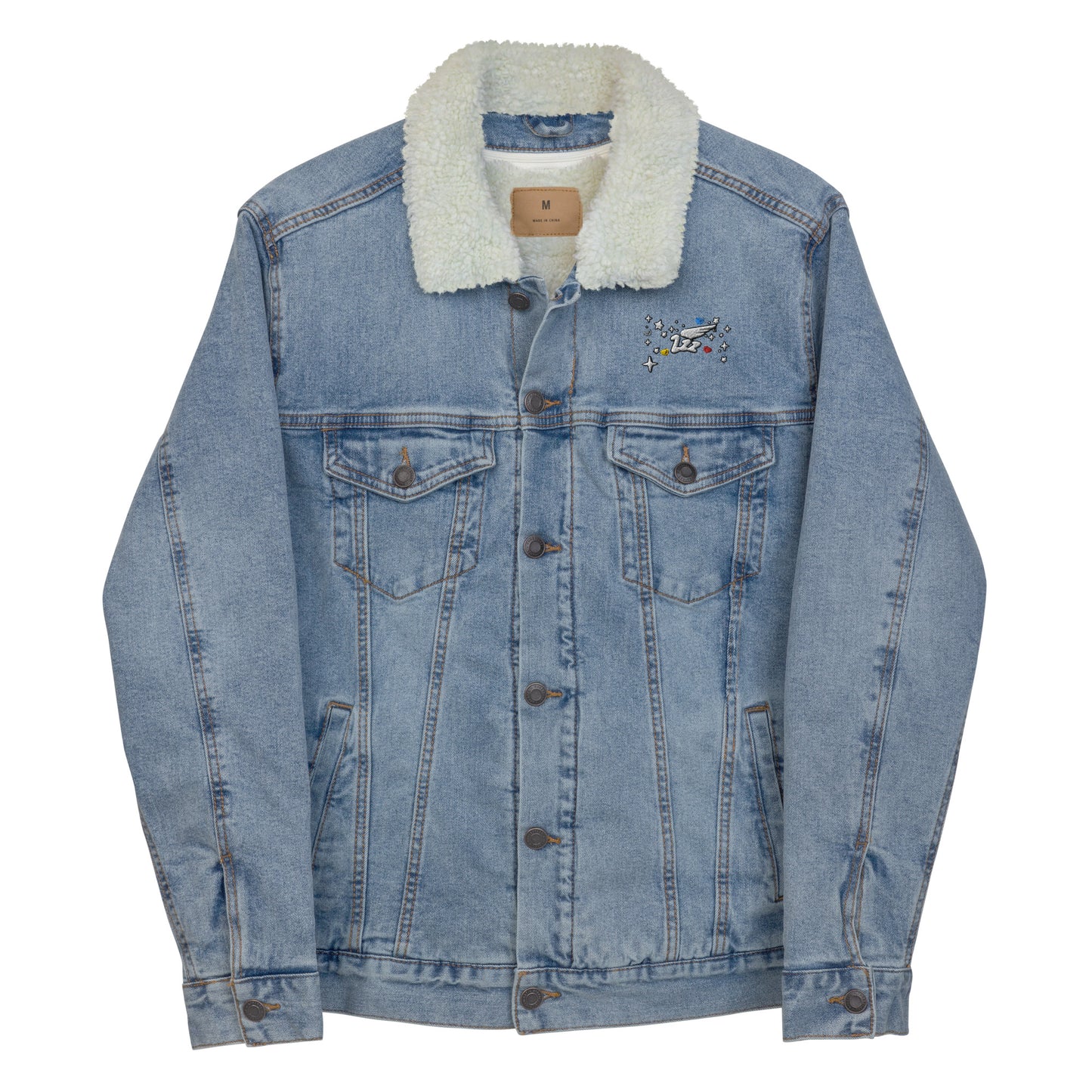 Inspired By DREAMZzz Unisex denim sherpa jacket