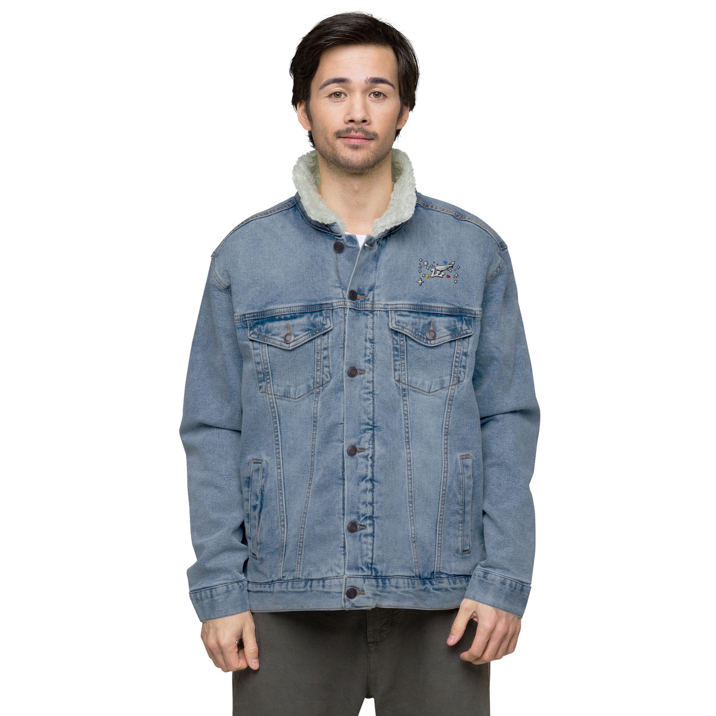 Inspired By DREAMZzz Unisex denim sherpa jacket