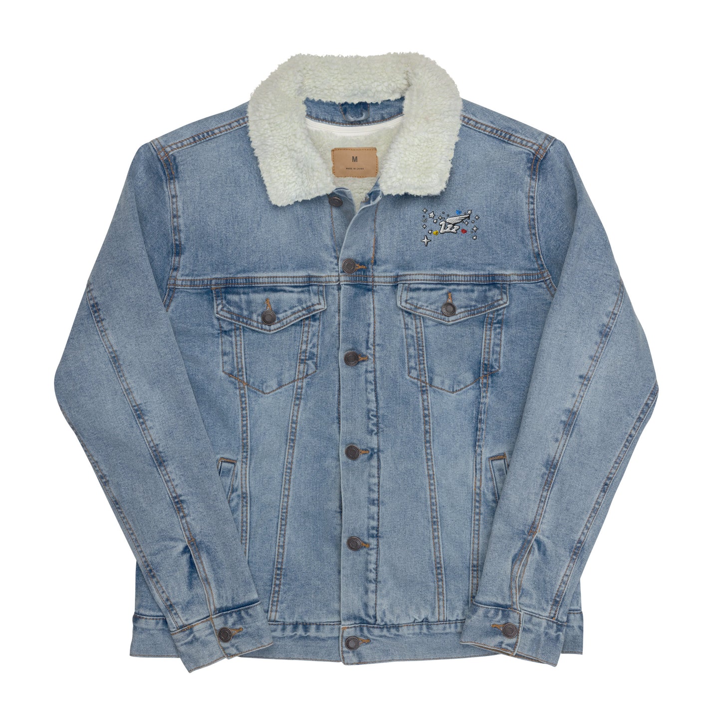 Inspired By DREAMZzz Unisex denim sherpa jacket