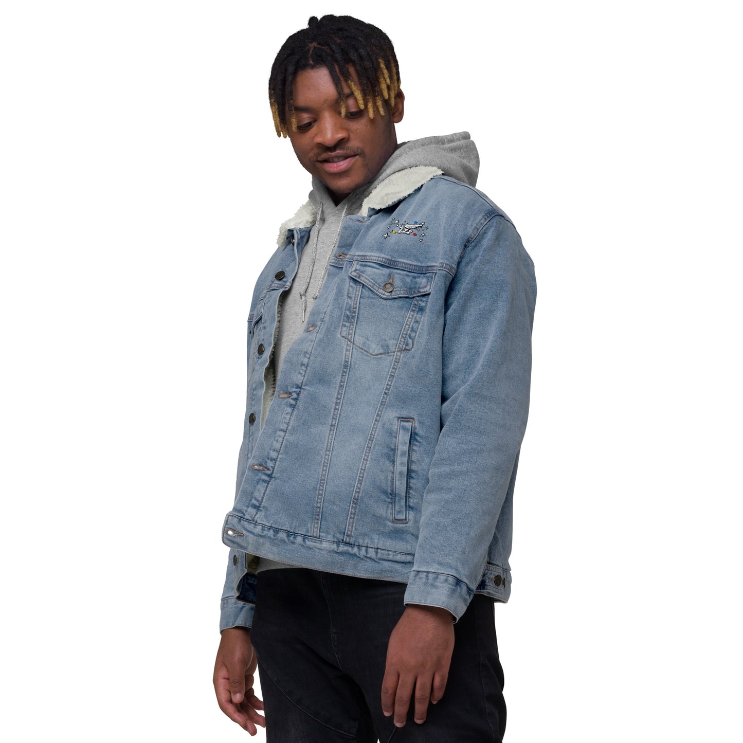 Inspired By DREAMZzz Unisex denim sherpa jacket