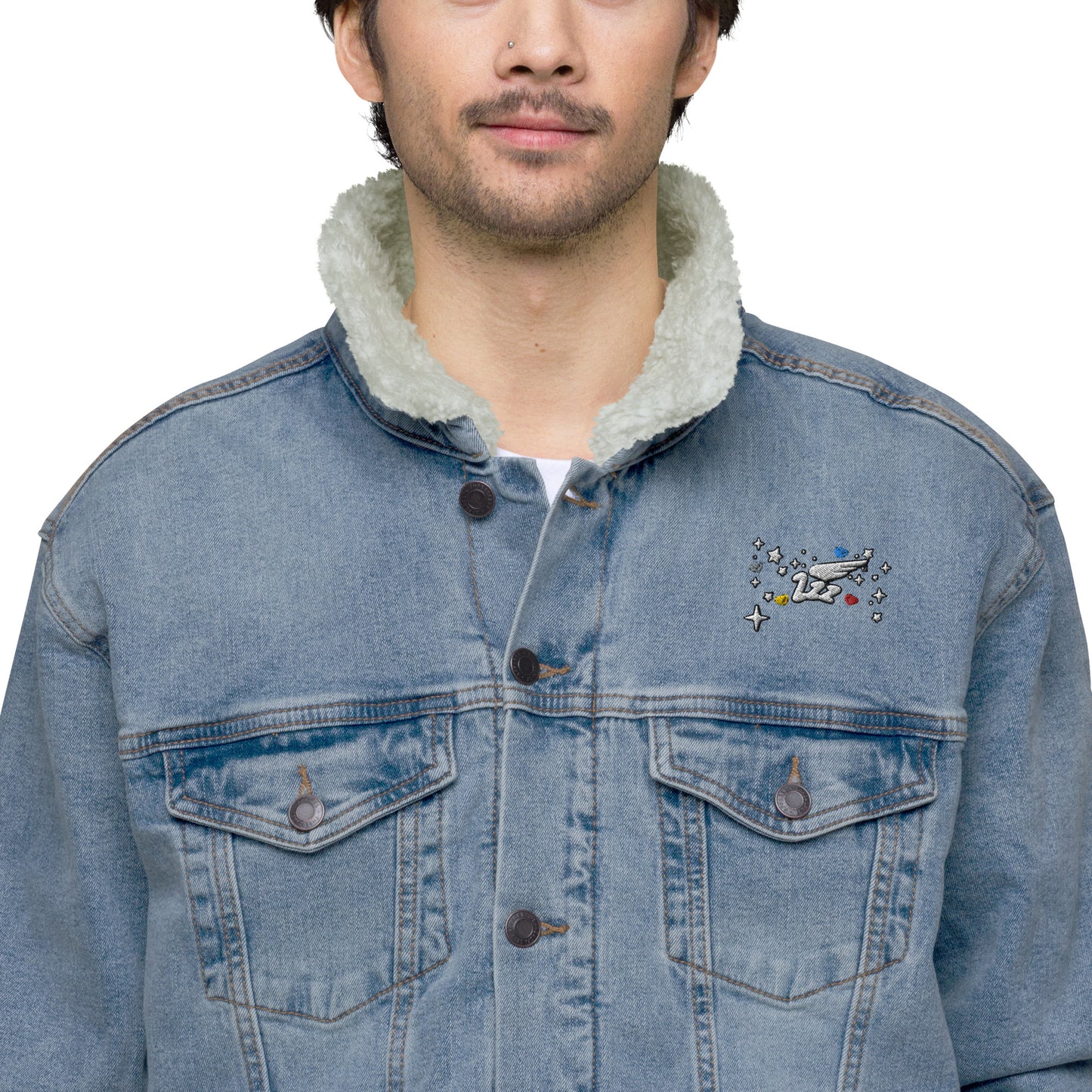 Inspired By DREAMZzz Unisex denim sherpa jacket