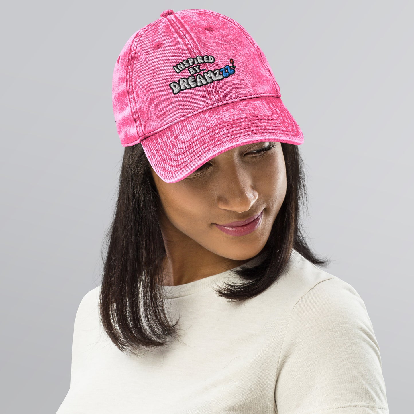 Inspired by DREAMZzz pinky pink Vintage Cotton Twill Cap