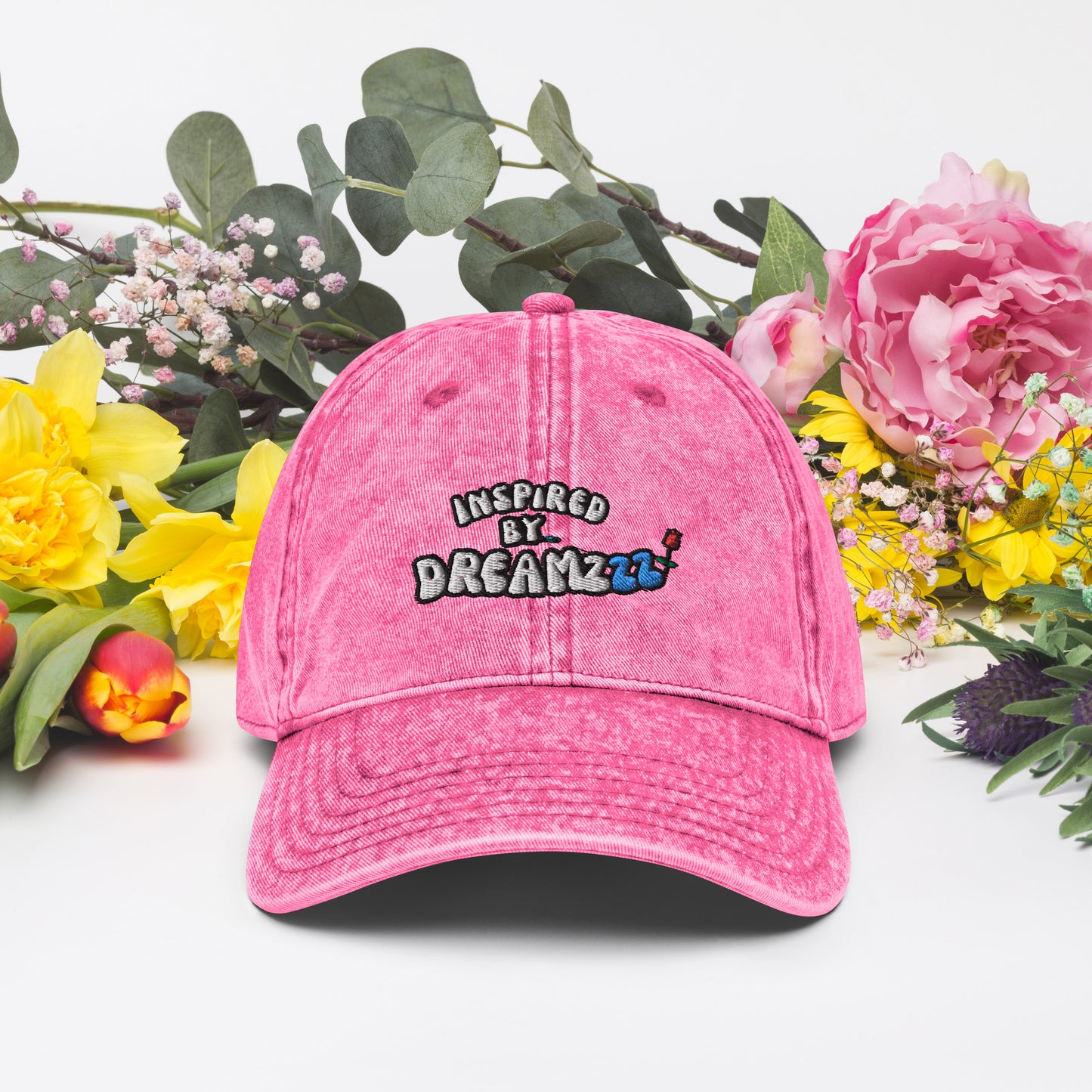 Inspired by DREAMZzz pinky pink Vintage Cotton Twill Cap