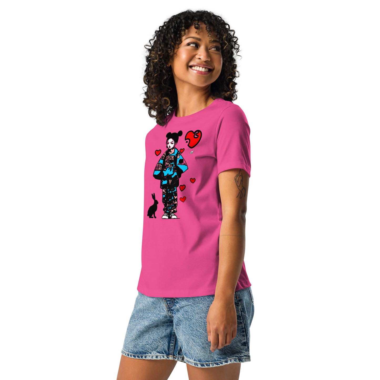 Inspired By DREAMZzz  Love bunny Women's Relaxed T-Shirt