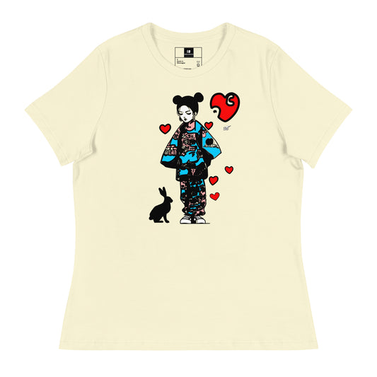 Inspired By DREAMZzz  Love bunny Women's Relaxed T-Shirt