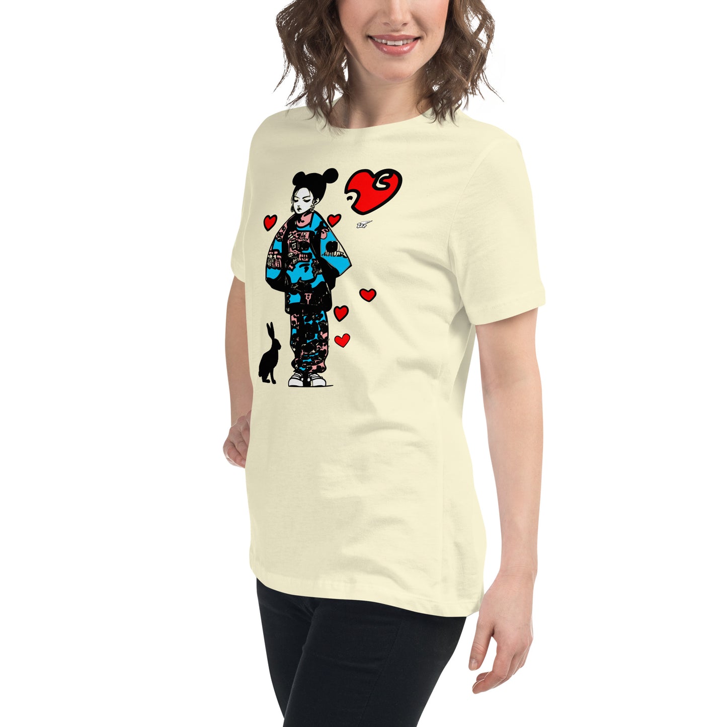 Inspired By DREAMZzz  Love bunny Women's Relaxed T-Shirt