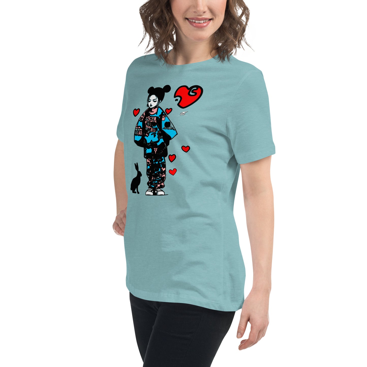 Inspired By DREAMZzz  Love bunny Women's Relaxed T-Shirt