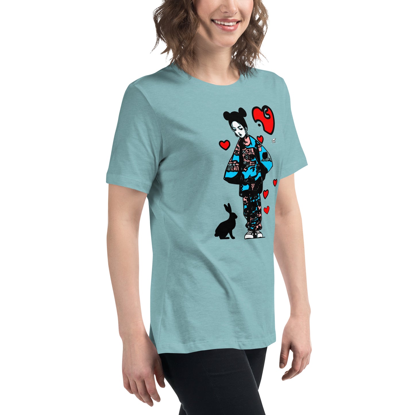 Inspired By DREAMZzz  Love bunny Women's Relaxed T-Shirt