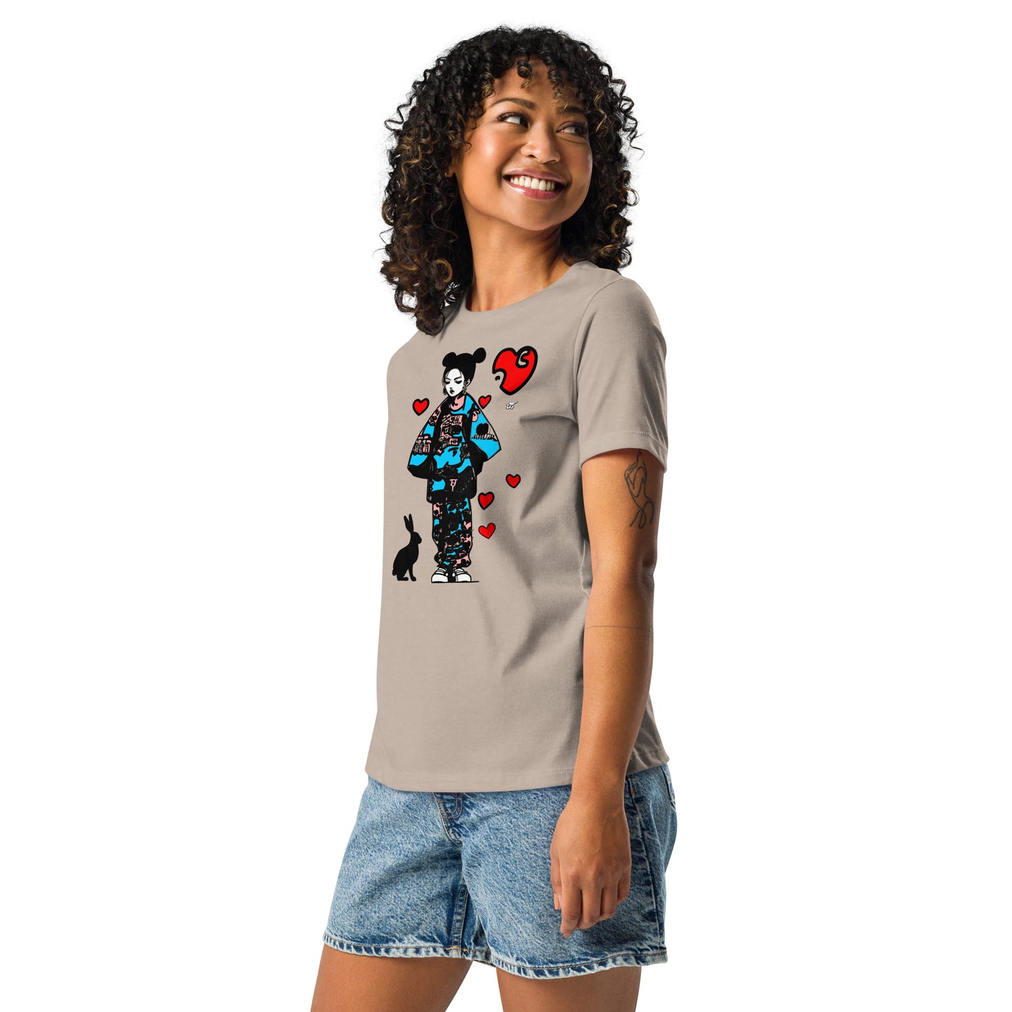 Inspired By DREAMZzz  Love bunny Women's Relaxed T-Shirt