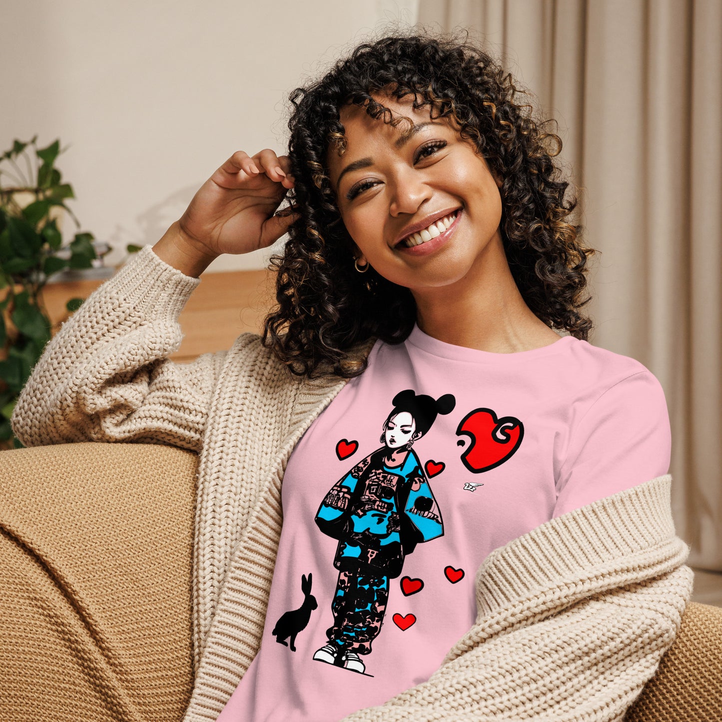 Inspired By DREAMZzz  Love bunny Women's Relaxed T-Shirt