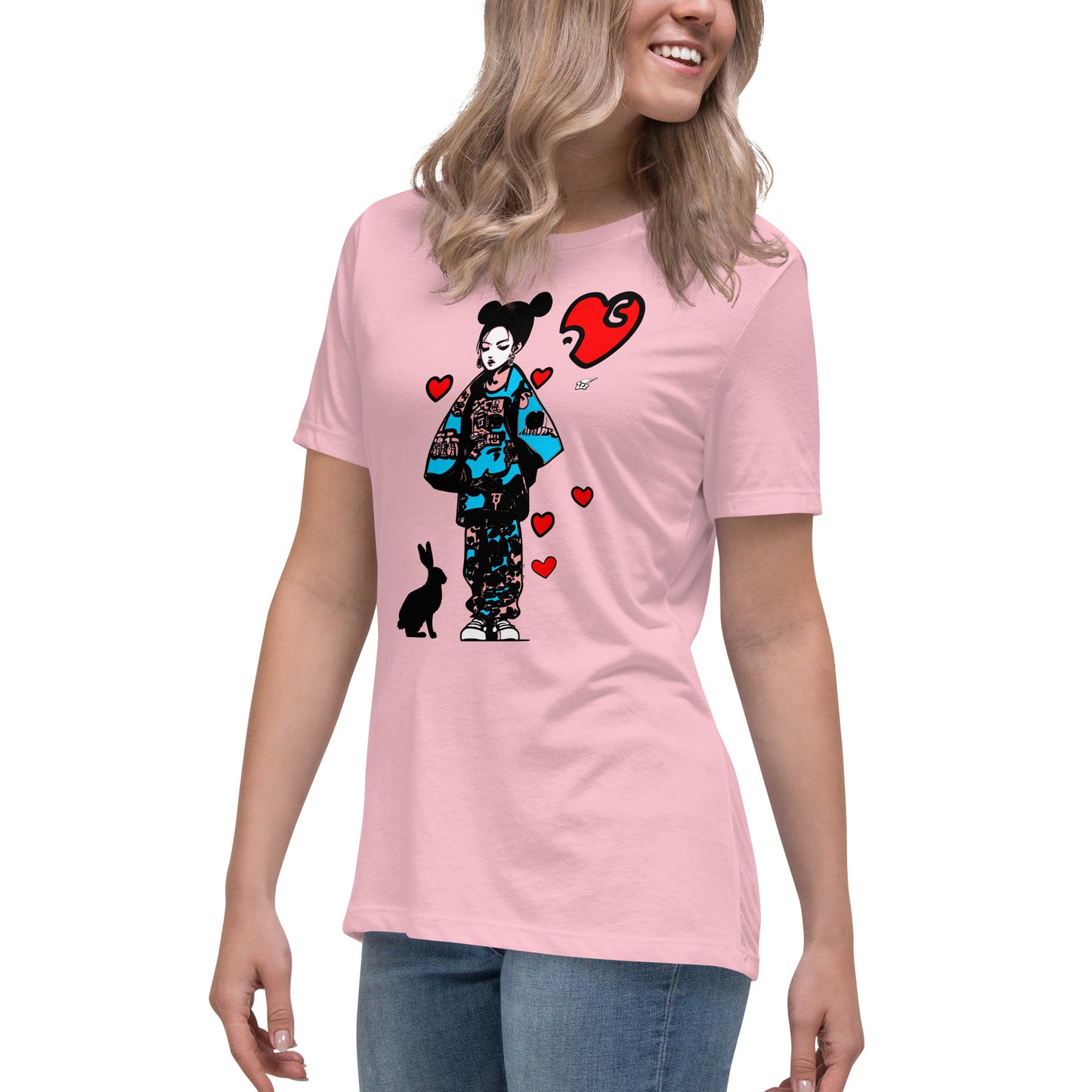 Inspired By DREAMZzz  Love bunny Women's Relaxed T-Shirt