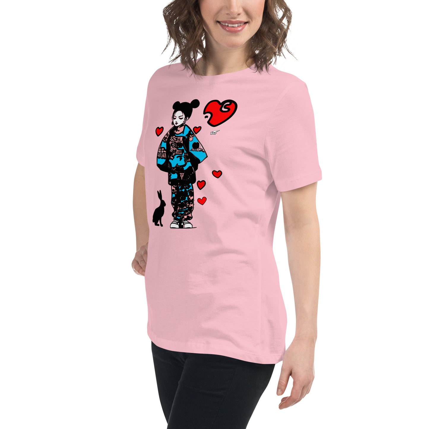 Inspired By DREAMZzz  Love bunny Women's Relaxed T-Shirt