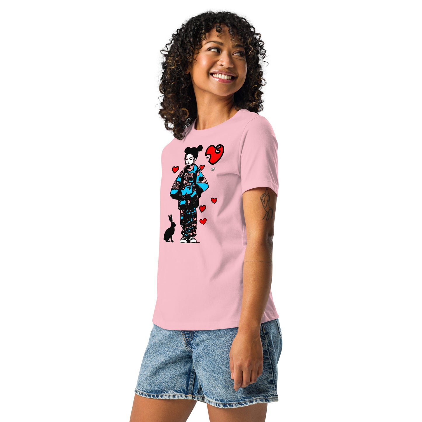 Inspired By DREAMZzz  Love bunny Women's Relaxed T-Shirt